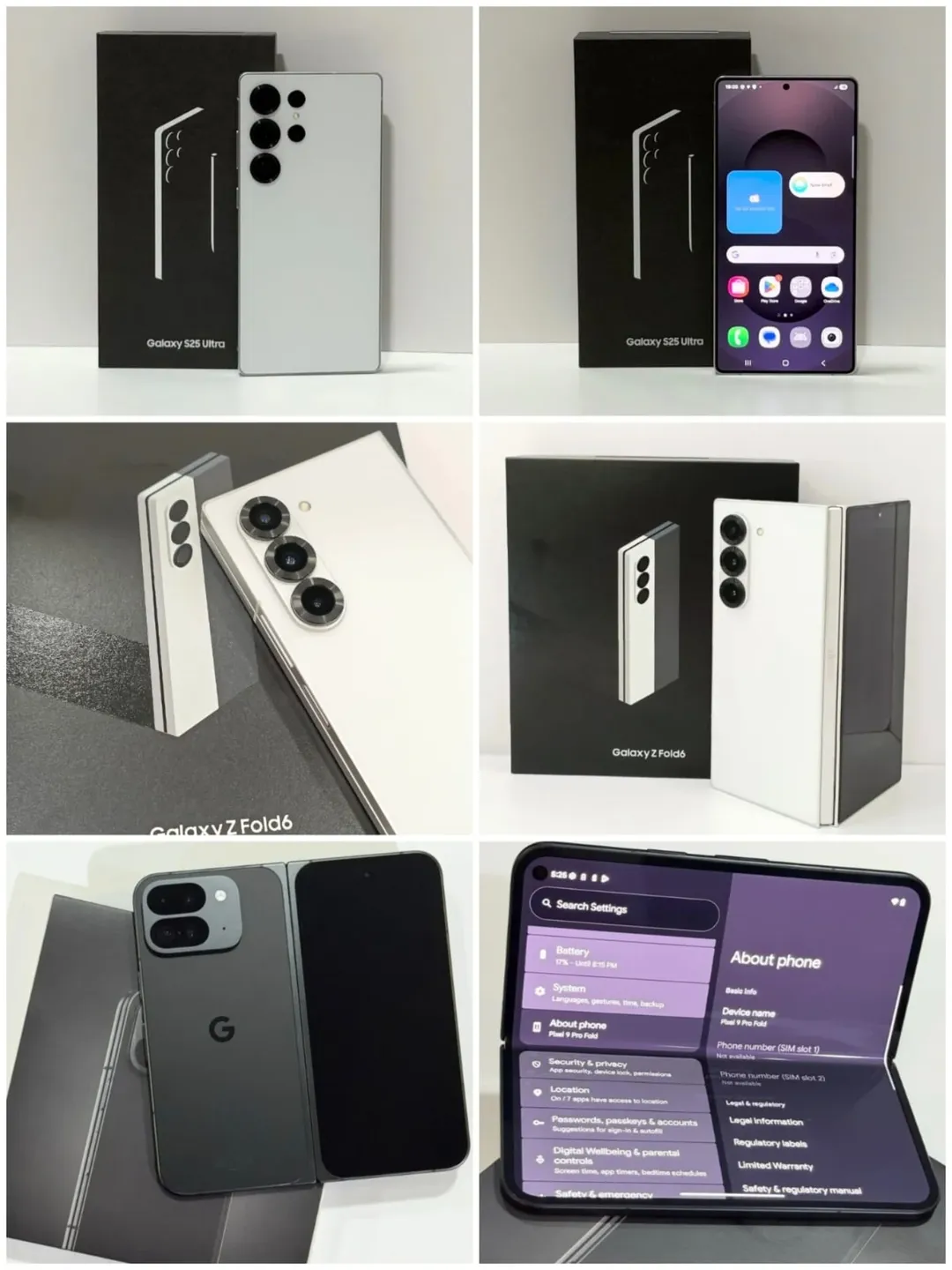Samsung Galaxy S25 Ultra 5G, S25+, S25, S24 Ultra, Z Fold6, Z Flip6